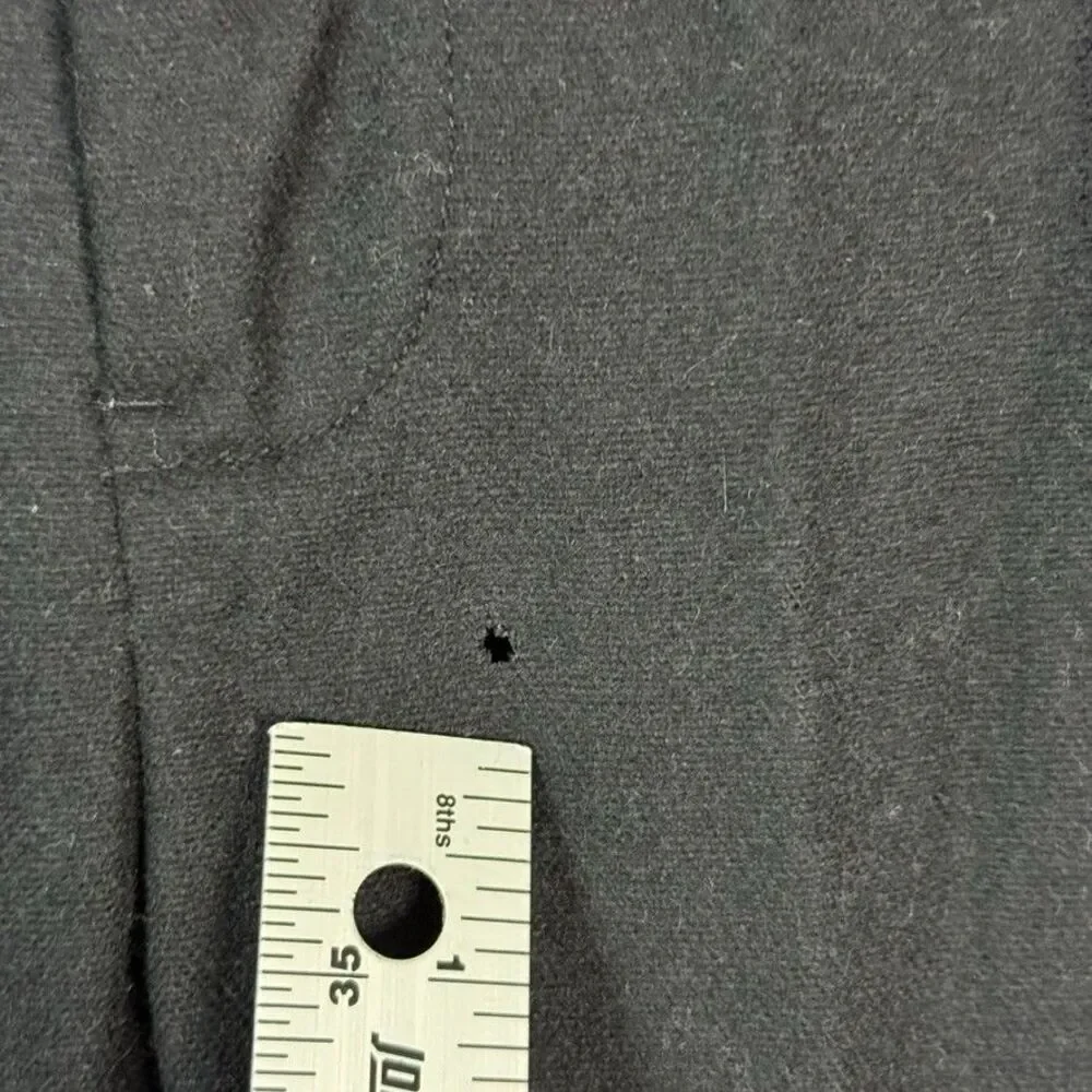 Vtg Polo Ralph Lauren Dress Pants Mens 34x34 Black Straight Fit Flannel Wool